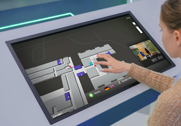 wayfinding touch terminal